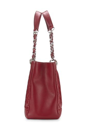 Chanel, Pre-Loved Red Caviar Grand Shopping Tote (GST), Red