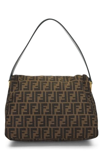 Fendi, Zucca Canvas Mama Large, vert et marron d'occasion, vert