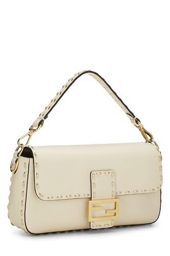 Fendi, Baguette convertible mediano Selleria beige Pre-Loved, Beige