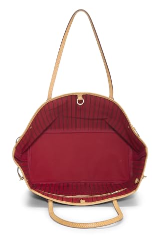 Louis Vuitton, Lona con monograma rojo Pre-Loved Neo Neverfull MM, Rojo