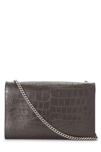 Yves Saint Laurent, Pre-Loved Brown Embossed Kate Tassel Medium, Brown