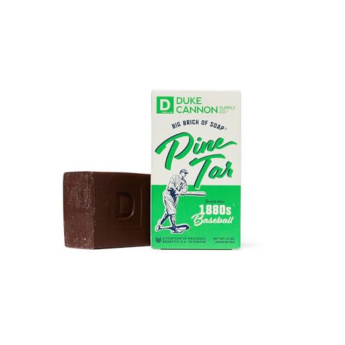 Duke Cannon Supply Co. Big Brick of Soap - Goudron de pin, tous types de peau, parfum masculin de pin, 10 oz