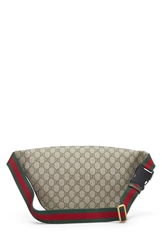 Gucci, Riñonera Courrier de lona Courrier GG Supreme original marrón Pre-Loved, Marrón