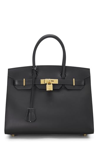 Hermès, Birkin 30 Caja Negra Pre-Loved, Negro