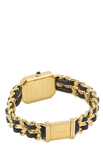 Chanel, Pre-Loved Black & Gold Premiere Watch Large, Black