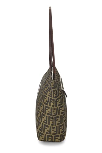 Fendi, sac fourre-tout en nylon marron Zucca d'occasion, marron