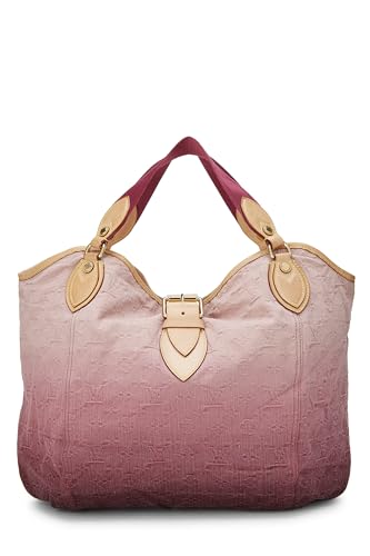 Louis Vuitton, Rayo de sol de mezclilla con monograma degradado rosa Pre-Loved, Rosa