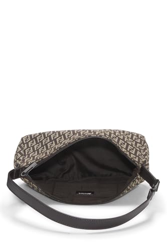 Fendi, sac à bandoulière en toile marron Zucchino d'occasion, marron