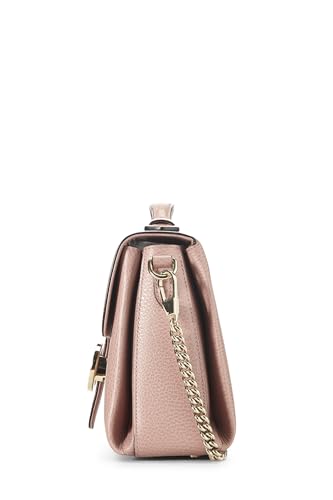 Gucci, sac à main en cuir rose avec poignées entrelacées d'occasion, rose