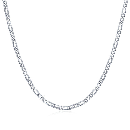 Figaro Link Chain in Sterling Silver