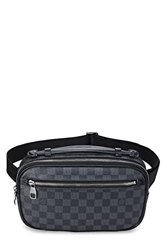 Louis Vuitton, Pre-Loved Damier Graphite Ambler, Black