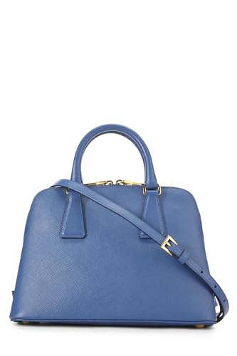 Prada, Pre-Loved Blue Saffiano Promenade Mini, Blue