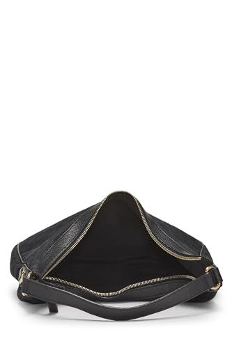 Gucci, Hobo Charmy de lona con GG negro Pre-Loved, Negro