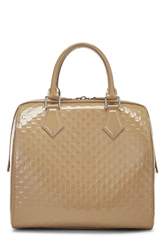 Louis Vuitton, Pre-Loved Beige Damier Facette Speedy Cube MM, Beige