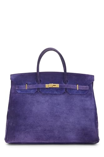 Hermès, Pre-Loved Violet Doblis Birkin 40, Violet