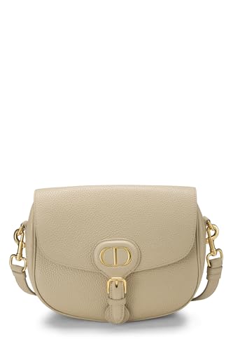 Dior, Bobby Flap Medium en cuir de veau beige d'occasion, beige