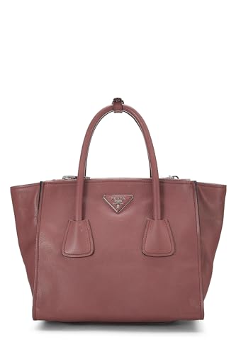 Prada, Bolso tote trapecio Vitello Daino rosa Pre-Loved, Rosa