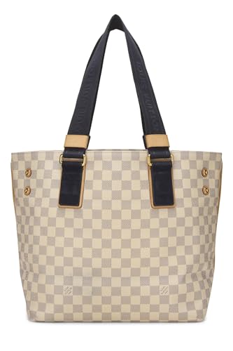 Louis Vuitton, Cabas PM Damier Azur Plein Soleil pré-aimé, Blanc