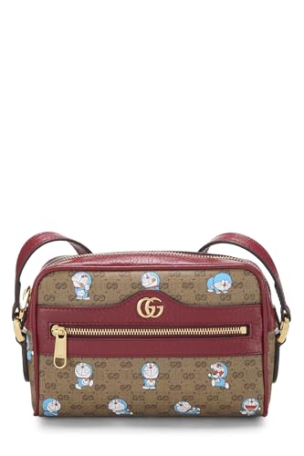 Gucci, Bolso bandolera de lona revestida Doraemon x Gucci Pre-Loved, Rojo