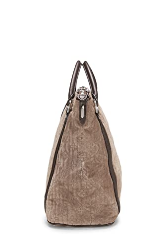 Louis Vuitton, Pre-Loved Brown Monogram Suede Antheia Ixia PM, Grey