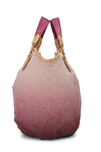 Louis Vuitton, Pre-Loved Pink Ombré Monogram Denim Sunbeam, Pink