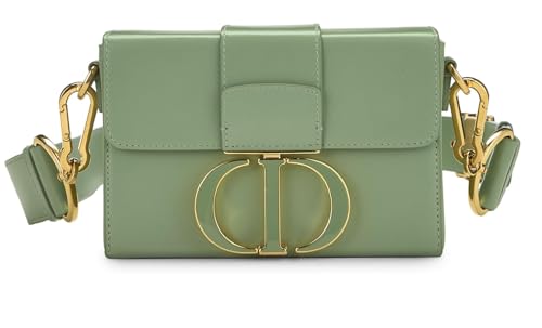 Dior, Bolso caja 30 Monaigne de piel de becerro verde Pre-Loved, Verde