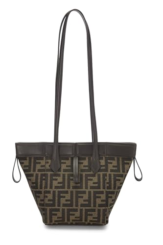 Fendi, Pre-Loved Brown Zucca Canvas Origami Mini, Brown