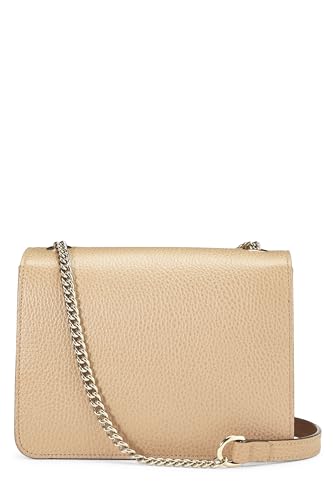 Gucci, petit sac à bandoulière entrelacé en cuir beige d'occasion, beige