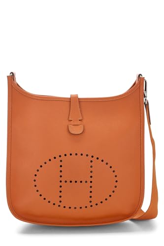 Hermès, Pre-Loved Orange Epsom Evelyne III PM, Orange