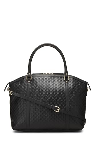 Gucci, sac à main Nice Dome Microguccissima noir d'occasion, grand modèle, noir