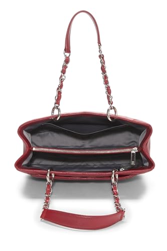 Chanel, Bolso shopping Grand de caviar rojo Pre-Loved (GST), Rojo