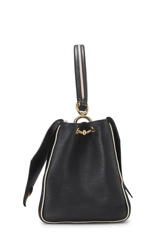 Louis Vuitton, Pre-Loved Black Monogram Leather Double V Bag, Black