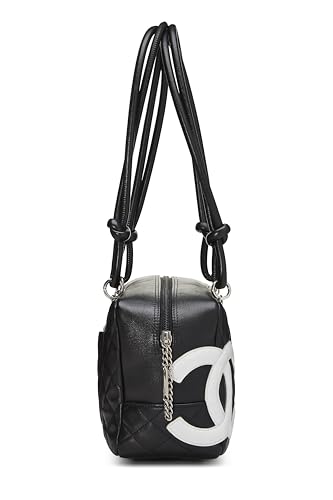 Chanel, Bowler Cambon Ligne en cuir de veau noir d'occasion, noir