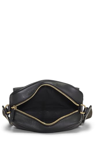 Fendi, Bolso para cámara baguette mini de cuero negro Pre-Loved, Negro