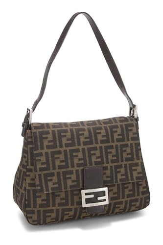 Fendi, Pre-Loved Brown Zucca Canvas Mama, Marrón