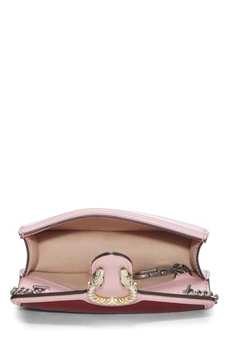 Gucci, Pre-Loved Pink Leather Dionysus Shoulder Bag Super Mini, Multi