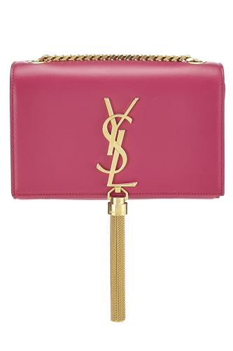 Yves Saint Laurent, Borla Kate pequeña de piel de becerro granulada rosa Pre-Loved, Rosa