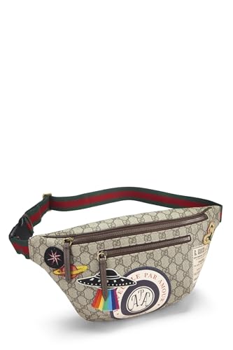 Gucci, Riñonera Courrier de lona Courrier GG Supreme original marrón Pre-Loved, Marrón