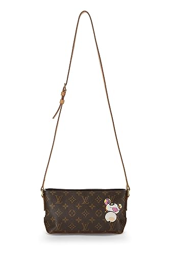 Louis Vuitton, Trotteur Panda de lona con monograma de Takashi Murakami x Louis Vuitton de segunda mano, marrón