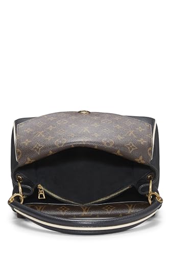 Louis Vuitton, Bolso doble V de cuero con monograma negro Pre-Loved, Negro