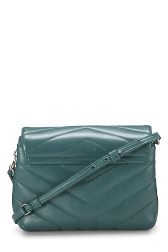 Yves Saint Laurent, Pre-Loved Green Calfskin Monogram Loulou Toy, Green