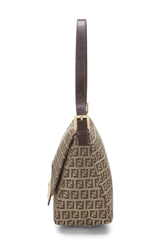 Fendi, Pre-Loved Beige Zucchino Canvas Mama, Brown