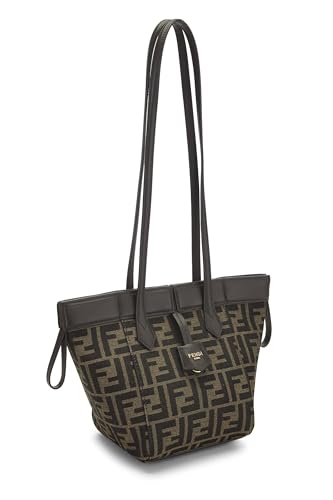 Fendi, Pre-Loved Brown Zucca Canvas Origami Mini, Brown