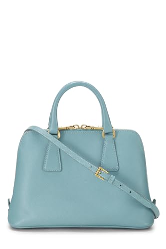 Prada, Pre-Loved Blue Saffiano Promenade Small, Blue