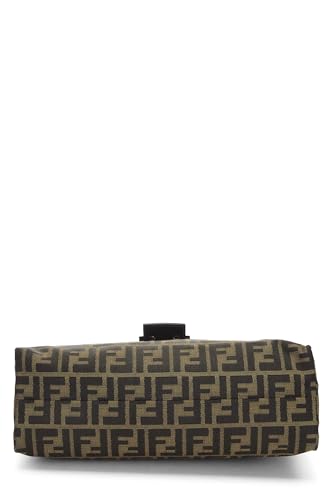 Fendi, sac à bandoulière en toile marron Zucca d'occasion, marron