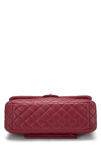 Chanel, Pre-Loved Red Quilted Calfskin New Classic XXL, Red