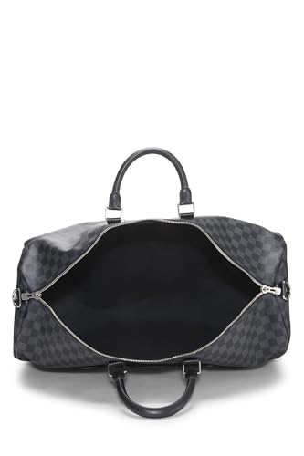 Louis Vuitton, Damier Graphite Keepall Bandouliere 55 d'occasion, noir