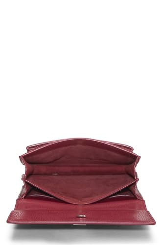 Yves Saint Laurent, Pre-Loved Red Calfskin Sunset Medium, Red