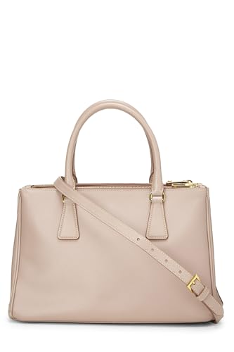 Prada, Pre-Loved Pink Saffiano Executive Tote Small, Pink