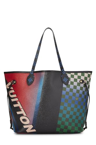 Louis Vuitton, Race Neverfull MM Pre-Loved de lona revestida multicolor, Multi